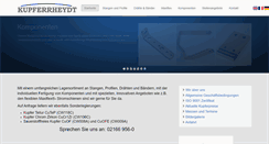 Desktop Screenshot of kupferrheydt.de
